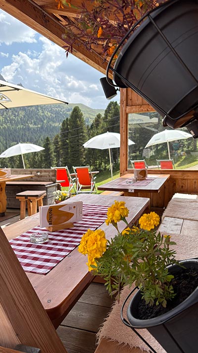 Utia Sole ristorante a Selva d'estate