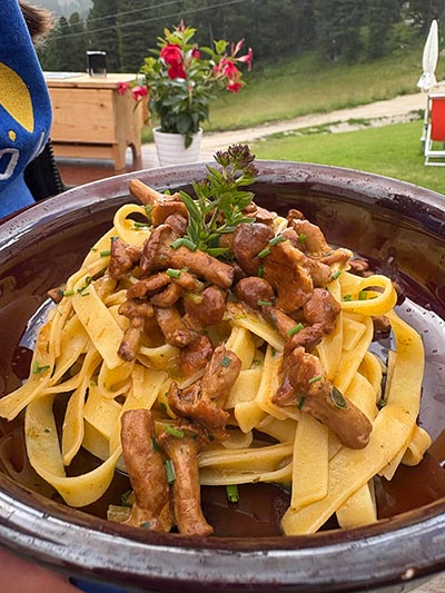 Fettuccine con funghi