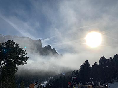 Gruppo Sella nella nebbia